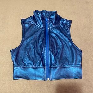 Metallic-like Crop Top